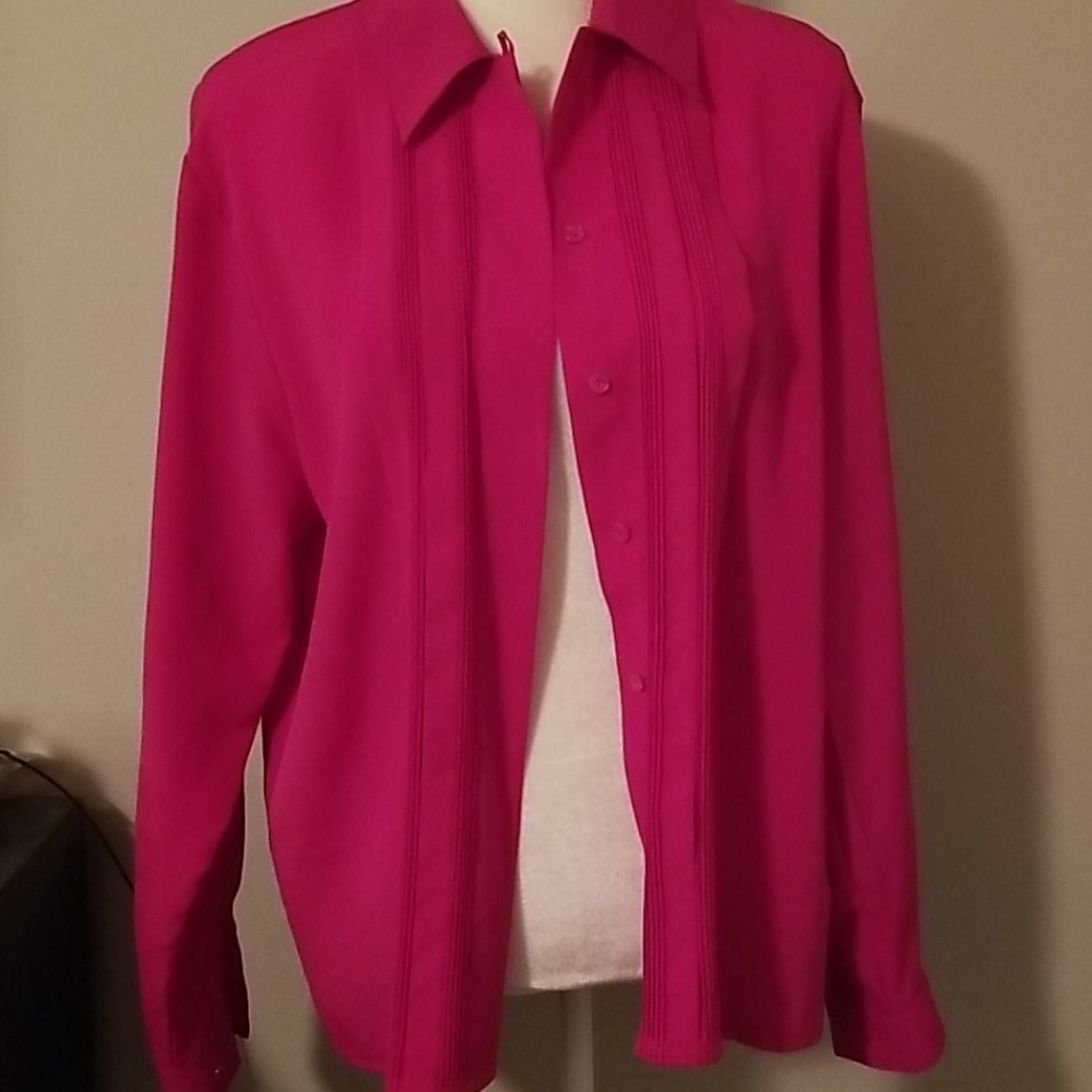Vintage Christie & Jill Size 12 Pink Blouse